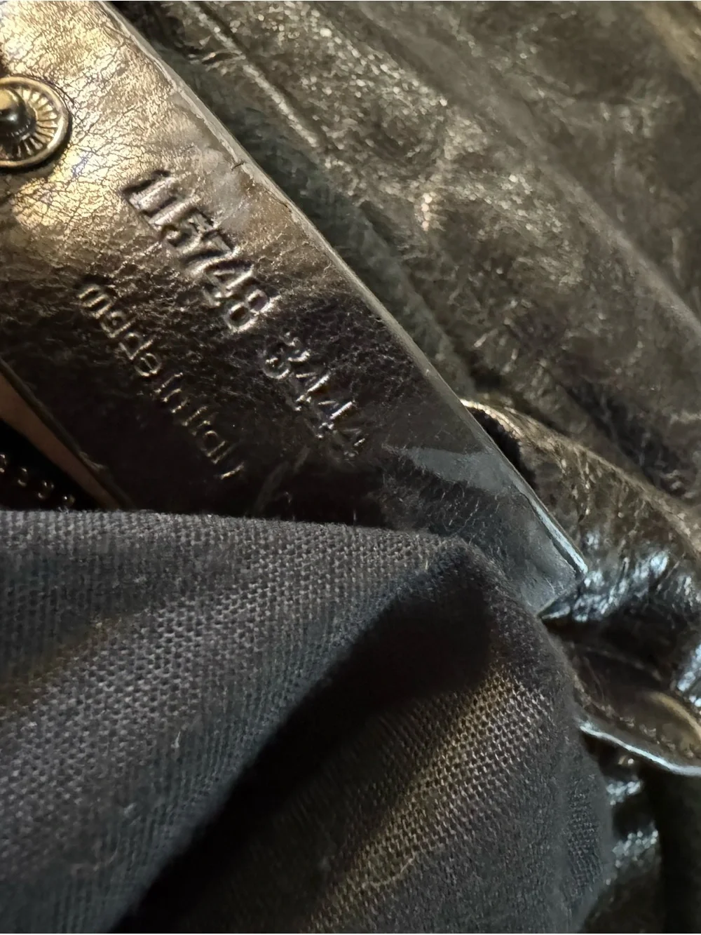 Balenciaga Black Leather Backpack